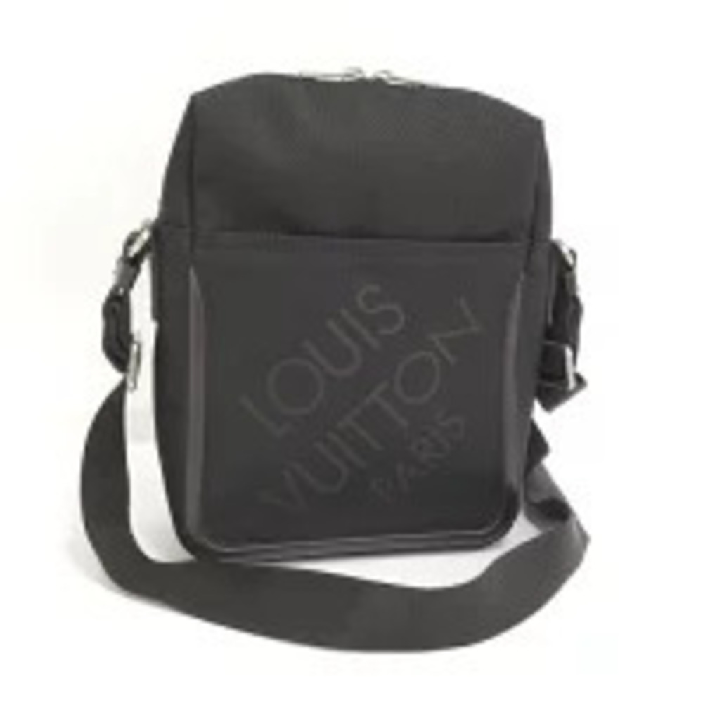 LOUIS VUITTON Companion Shoulder Bag Canvas Black
